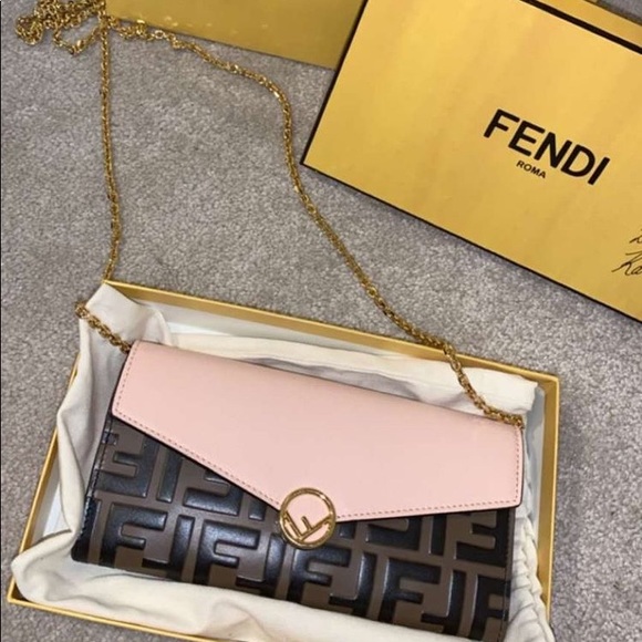 SOLD - FENDI CONTINENTAL CHAIN WALLET - Picture 1 of 3